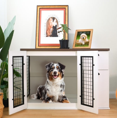 Fantastic Wooden Dog Cage Modern Style